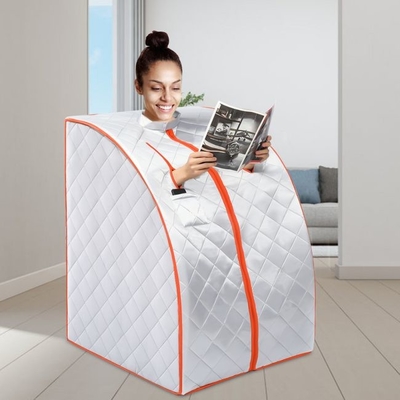 Home SPA استخدم ساونا محمولة خفيفة الوزن لشخص واحد تعمل بالأشعة تحت الحمراء البعيدة مع مؤين الهواء