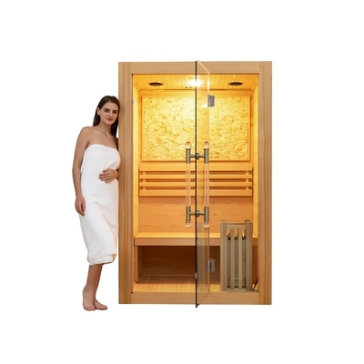 Smartmak 3kw Steam 3 Person Cedar Steam Sauna لعلاج فقدان الوزن