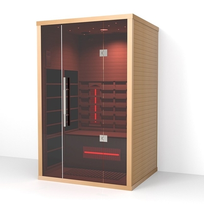 Hemlock / Red Cedar داخلي 2 شخص بالأشعة تحت الحمراء ساونا للمنزل