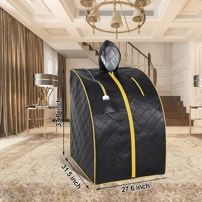 1050W المنزل كامل الجسم 1 شخص حجم ساونا الأشعة تحت الحمراء المحمولة مع قبعة