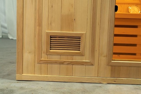 الصفحة الرئيسية الصغيرة الخشبية التقليدية بخار 2 شخص ساونا مع موقد كهربائي 3KW