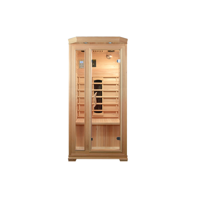 مستطيلة الشكل Hemlock Home Sauna Room 8mm زجاج مقسى ضمان لمدة سنة