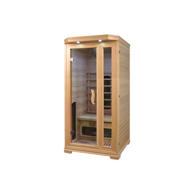 1750W هيملوك / سدر غرفة الساونا المنزلية مع نظام السلامة في اللون الخشبي شكل مستطيل