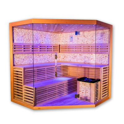 غرفة بخار بخار Hemlock Ozone من 4 إلى 5 أشخاص مع سخان موقد 6kw