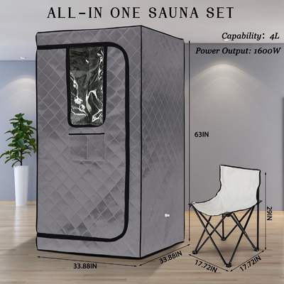 110 - 120 فولت AC 60Hz الساونا البخارية المحمولة مع تصميم النافذة الشفافة
