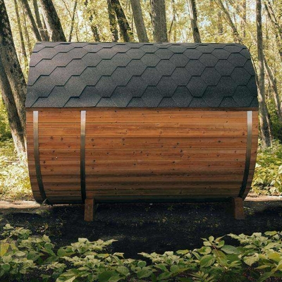 الساونا الفنلندية الخارجية الجافة التقليدية غرفة الساونا الخشبية 4.5KW أو 6KW