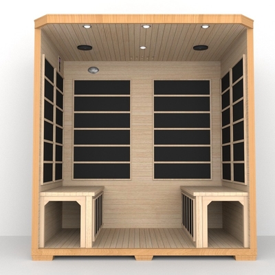 Smartmak Low Emf Near Infrared Sauna 4 شخصين سدر أحمر سونا تحت الحمراء