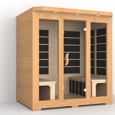 Smartmak Low Emf Near Infrared Sauna 4 شخصين سدر أحمر سونا تحت الحمراء