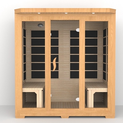 Smartmak Low Emf Near Infrared Sauna 4 شخصين سدر أحمر سونا تحت الحمراء