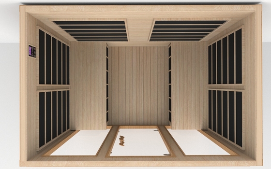 Smartmak Low Emf Near Infrared Sauna 4 شخصين سدر أحمر سونا تحت الحمراء