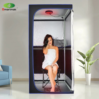 مجموعة الساونا البخارية المنزلية كاملة الجسم ، 4L Steamer كبيرة المحمولة قابلة للطي الساونا البخارية 1-2 شخص