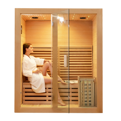 حمامات البخار الكندية الشوكران Ozone Saunas في الهواء الطلق وغرفة البخار لمركز المنتجع الصحي